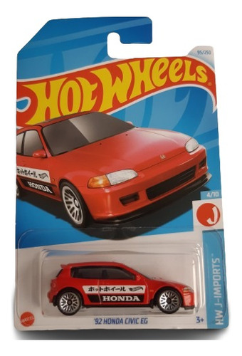 Hot Wheels '92 Honda Civic Eg Clasico Japones De Colección 