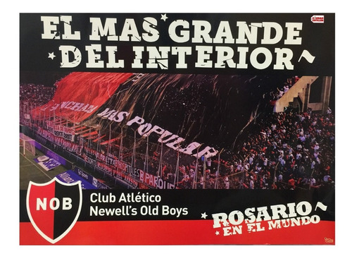 Póster Club Fútbol Argentino Hinchada Equipo-ciudad Cotillón