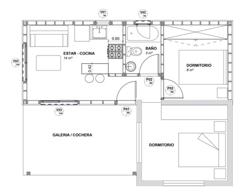 Kit Vivienda Madera 24 M2 Viviendas Express Sustentable