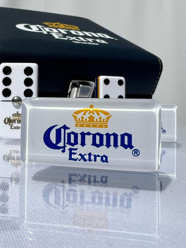 Casino Corona Extra Blanco Domino-2 Mazos Baraja-cubilete