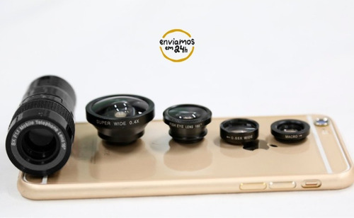 Imagem 4 de 5 de Conjunto Lentes P/ Celular 5 Em 1 9x F1.1 Oferta