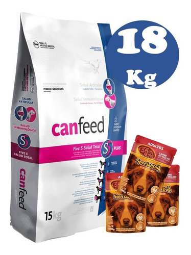 Canfeed Cachorro Smb 18kg/ Super Premium + Regalo