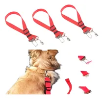 Comprar 3pcs Rojo Ajustable Cinturón De Seguridad Cinturón Arnés Cli