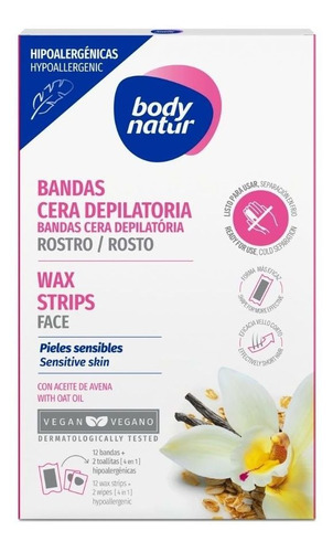 Bandas Cera Depilatoria Facial Piel Sensible