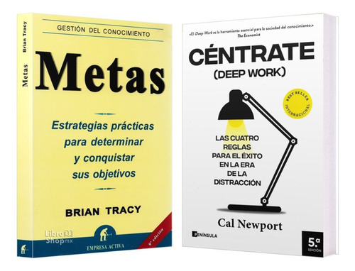 Metas + Céntrate Deep Work Pack 2 Libros