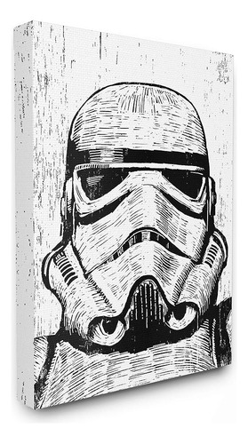The Stupell Home Décor Collection Black And White Star Wars 