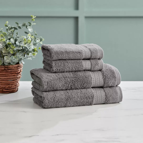 Purely Indulgent Juego De 4 Toallas Gris Gris