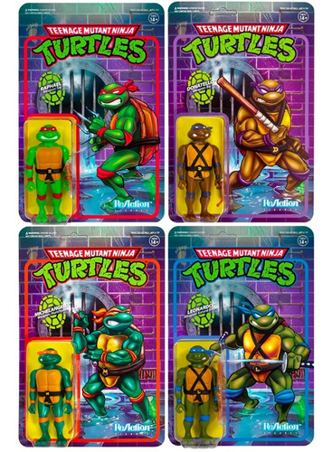 Reaction Tmnt - Michelangelo, Leonardo, Raphael, Donatello