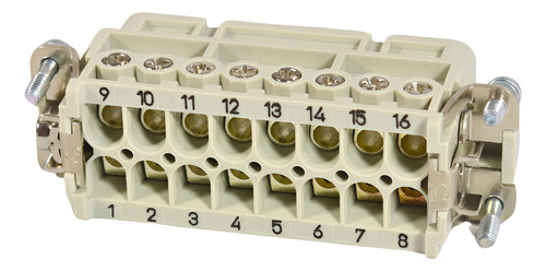 Harting 09200162812 Conector Hembra Han 16a-bu-s 16 Pos + Pe
