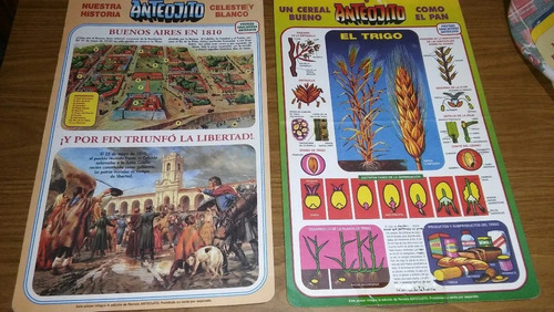 Lote 6 Laminas Anteojito,excelentes! Cartón 26x42 Leer! (Usado)