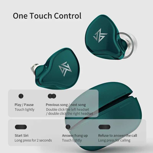 Audifonos Kz S1 Touch Bluetooth Manos Libres Inalmbricos