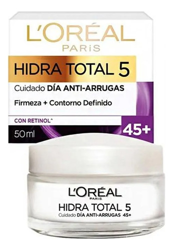 Loreal Paris Crema Antiarrugas +45 Hidra Total 5 C/retinol