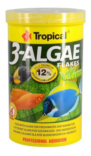 Ração 3-algae Flakes Flakes 50g Tropical