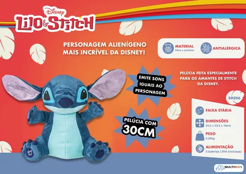 Boneca de pelúcia Disney Lilo e Stitch, boneca de desenho animado