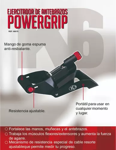 Ejercitador Antebrazo K6 Powergrip