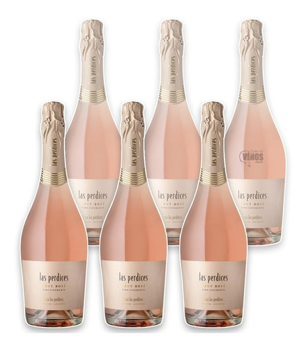 Espumante Las Perdices Rose Brut Charmat 750ml