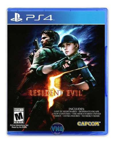 Resident Evil 5 - Ps4 - Mídia Física - Original Novo Lacrado