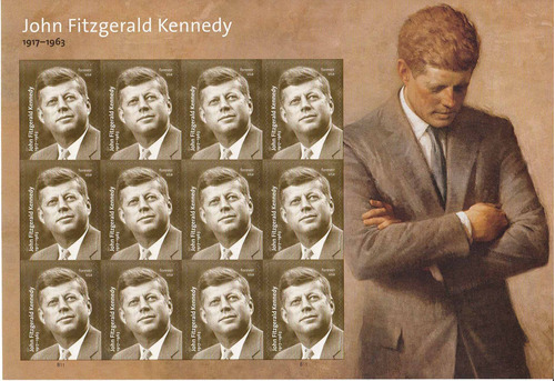 12 john Fitzgerald Kennedy Jfk Usps 1 onza Forever Sellos De