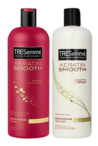 Tresemme Keratin Smooth Infusing Shampoo And Conditioner, 25