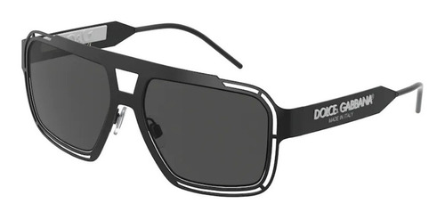 Óculos De Sol - Dolce & Gabbana - Dg2270 327687 57 Cor Preto Cor da armação Preto Cor da haste Preto Cor da lente Cinza-escuro Desenho Quadrado