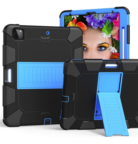 Dmtrab Para iPad Pro Funda Protectora Silicona Prueba Golpe