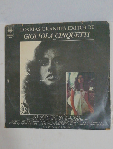 Gigliola Cinquetti Vol 2 Los Mas Grandes Exitos Disco Vinilo