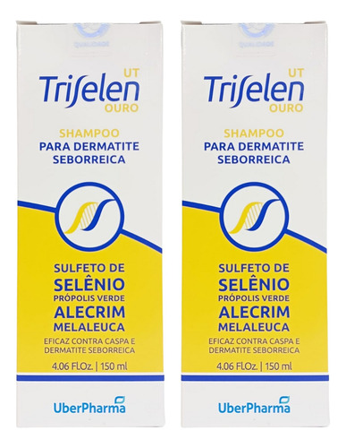 Kit 2 Triselen Ouro Anticaspa SelĂȘnio Alecrim Melaleuca.