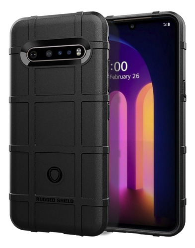 Funda De Tpu Negra For LG V60 Thinq, Cobertura Total, A Pru
