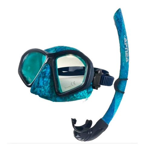 Imagen 2 de 4 de Combo De Mascara Y Snorkel Color Ocean Blue - Hammerhead S.