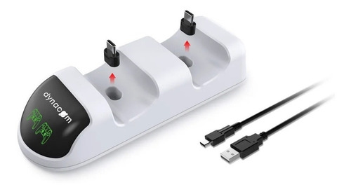 Imagen 4 de 10 de Cargador Joystick Ps5 Dual Doble Usb-c Led Indicador Dobe