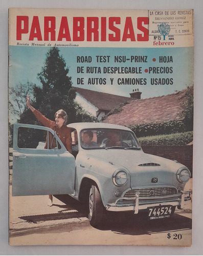 Qm Revista Parabrisas N° 15 Feb 1962 Nsu Prinz Studebaker