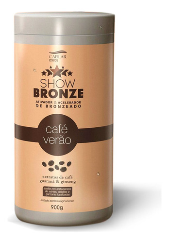 Parafina Café Verão Ativador E Acelerador De Bronzeado 900gr