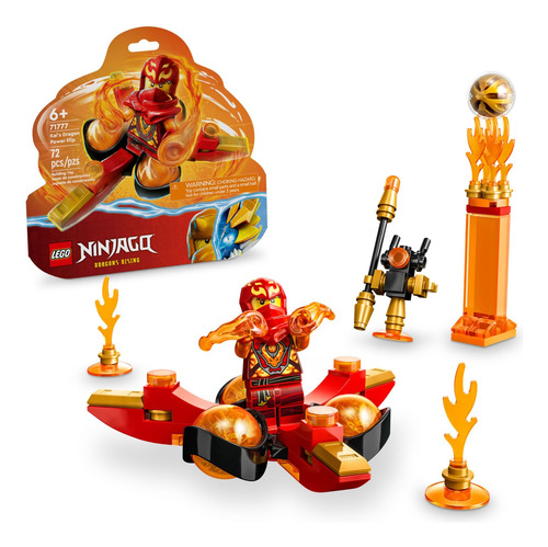 Juguete Lego Ninjago Kais Dragon Power Spinjitzu Flip 71777