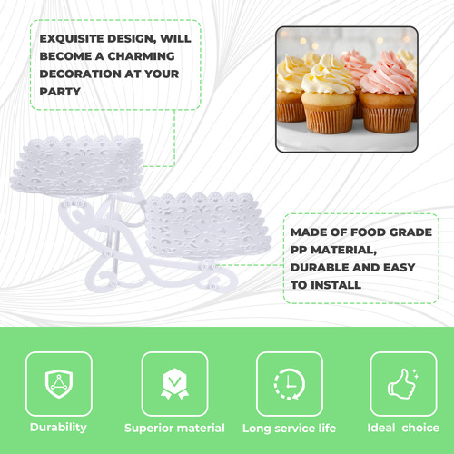 Soporte De 2 Niveles Para Tartas Y Postres