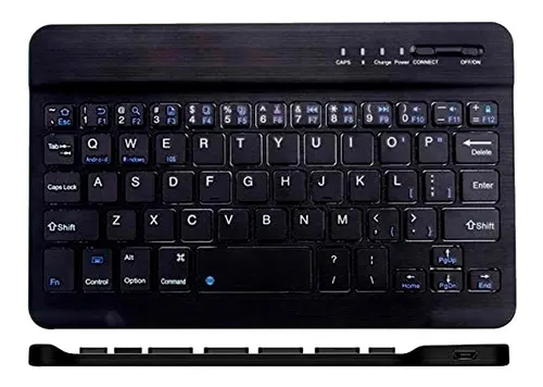 Teclado Inalambrico Bluetooth Negro Para Tablet Y Smartphone