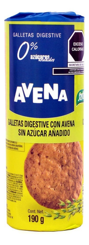 Galleta Digestive Avena Santiveri 190g Sin Azúcar Glutenfree