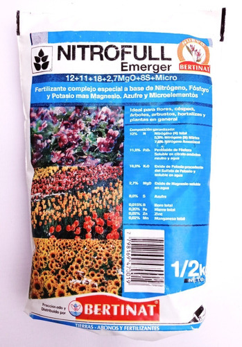 Fertilizante Nitrofull Nitrofoska Micronutrientes 500 Grs