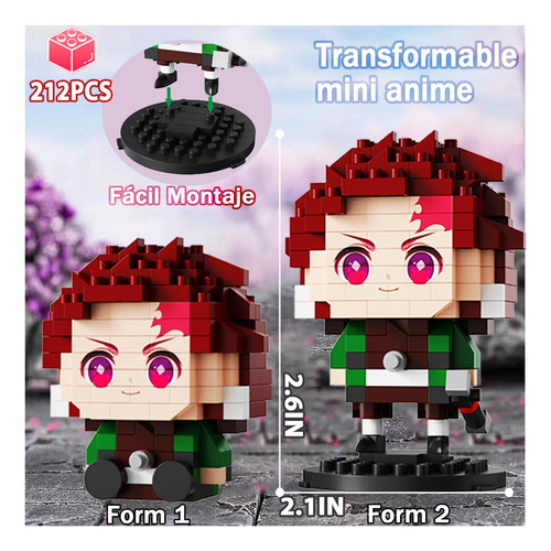 Conjunto De Edificios De Figuras Con Temática De Anime De 5,
