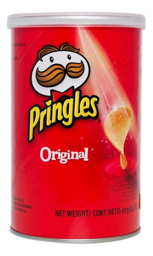 Papas Fritas Pringles Originales Tubo De 67g Pack 12u
