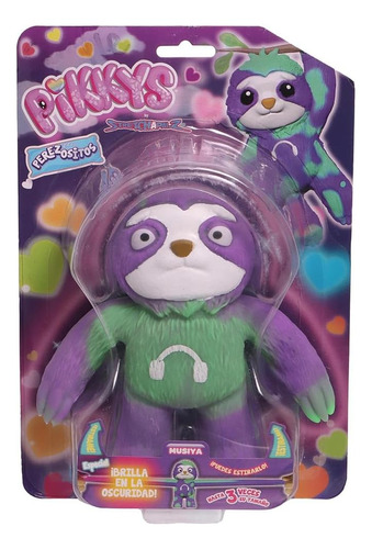 Pikkys Figura Estirable Perezositos Flexors Brilla Oscuridad