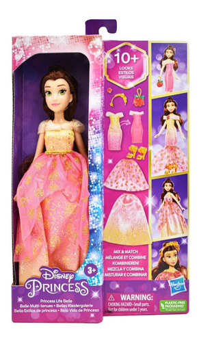 Disney Princesa Bella Estilos De Princesa 10 Estilos Hasbro