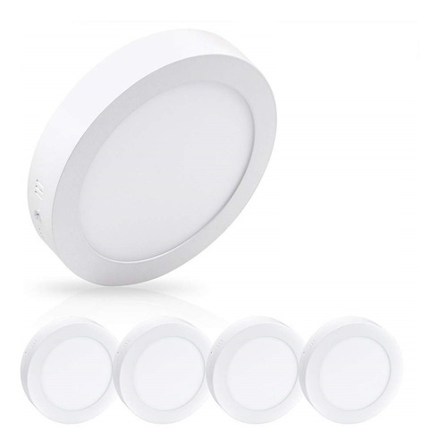 Panel Led 18w Sobreponer Luz Blanca Pack X 12 Certificada