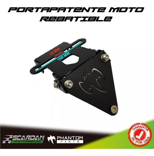 Portapatente Rebatible Moto Universal Adaptaciones Phantom