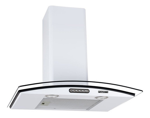 Coifa Parede Fogatti Vidro Curvo Duto Slim White 60cm Cor Branco 220V