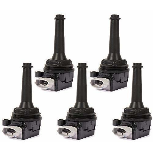 Qualinsist Set Of 5 Ignition Coil Pack Compatible For Volvo 
