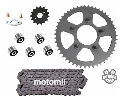 Kit Transmisión Honda Nx 150 / Xlr 125 - Completo - Motomil