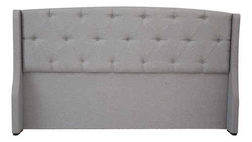 Cabecera Matrimonial Dicasa Zefyr Gris Color Gris Claro