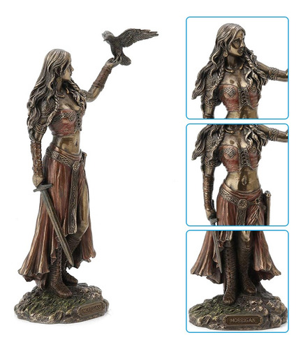 Estatua De Resina Morrigan La Diosa Celta De La Batalla Con