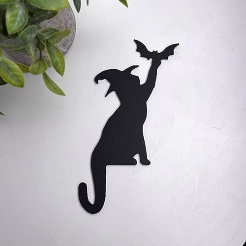 Cubrepuertas Con Forma De Gato Brujo Con Alas De Murciélago,