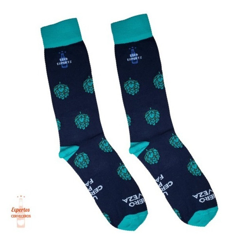 Imagen 8 de 9 de Foursome Beer Socks Lovers - 4 Pares De Medias (lúpulos)